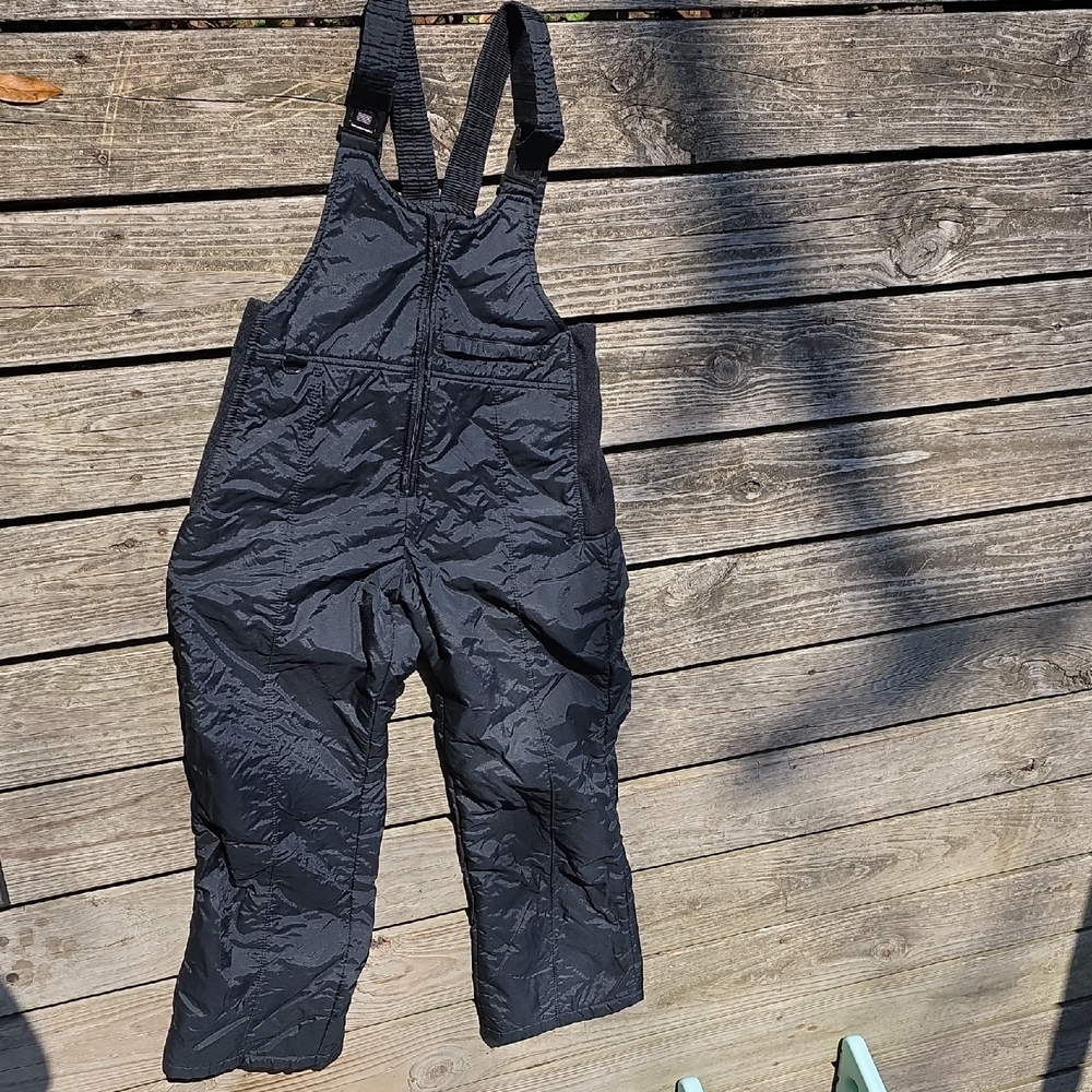 Women's Black Snow Bib Overalls